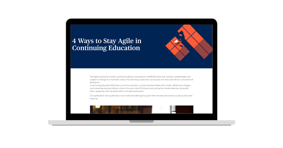 4 Ways to Stay Agile in Continuing Ed