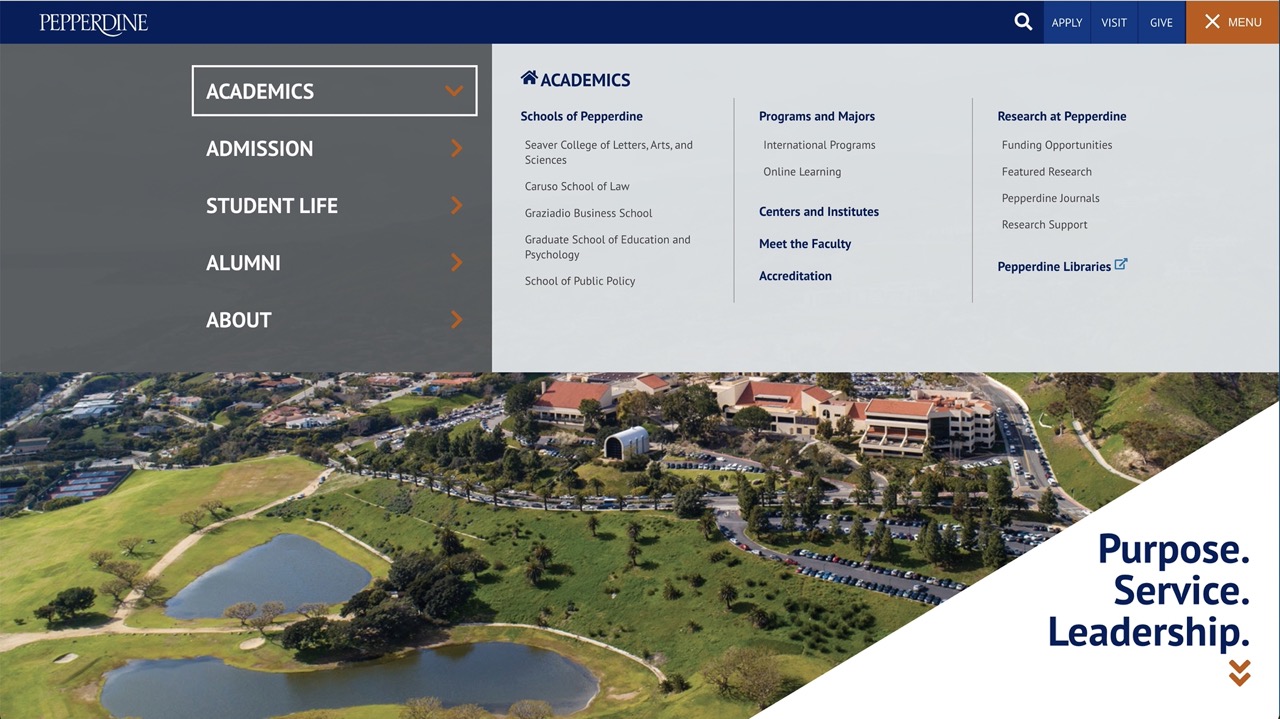 pepperdine university website 1