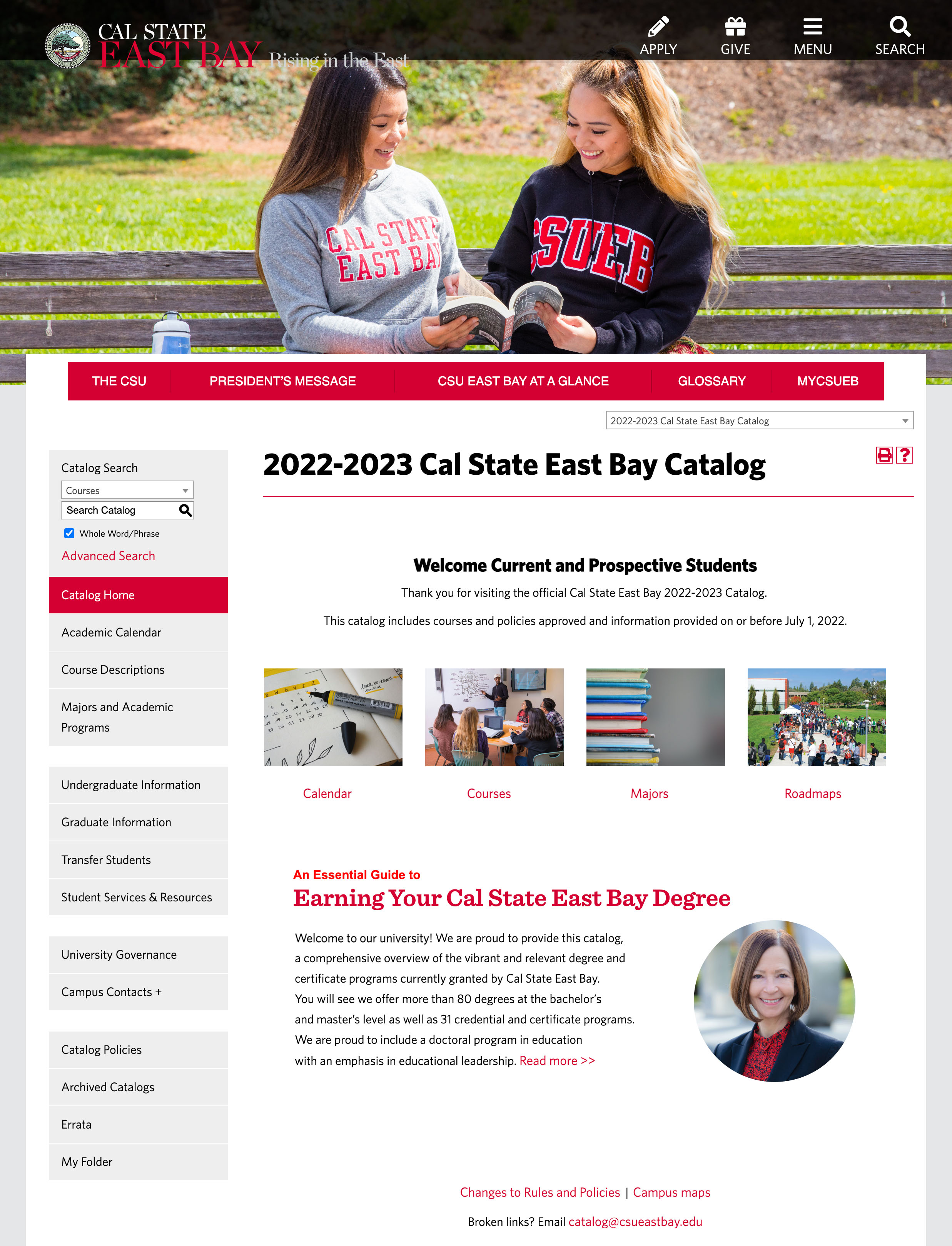 california state university east bay catalog