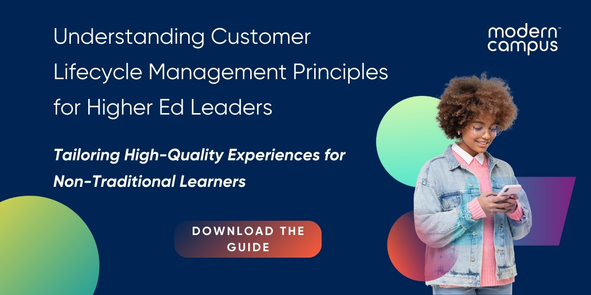 Understanding Customer Lifecycle Management Principles for Higher Ed Leaders - download the guide