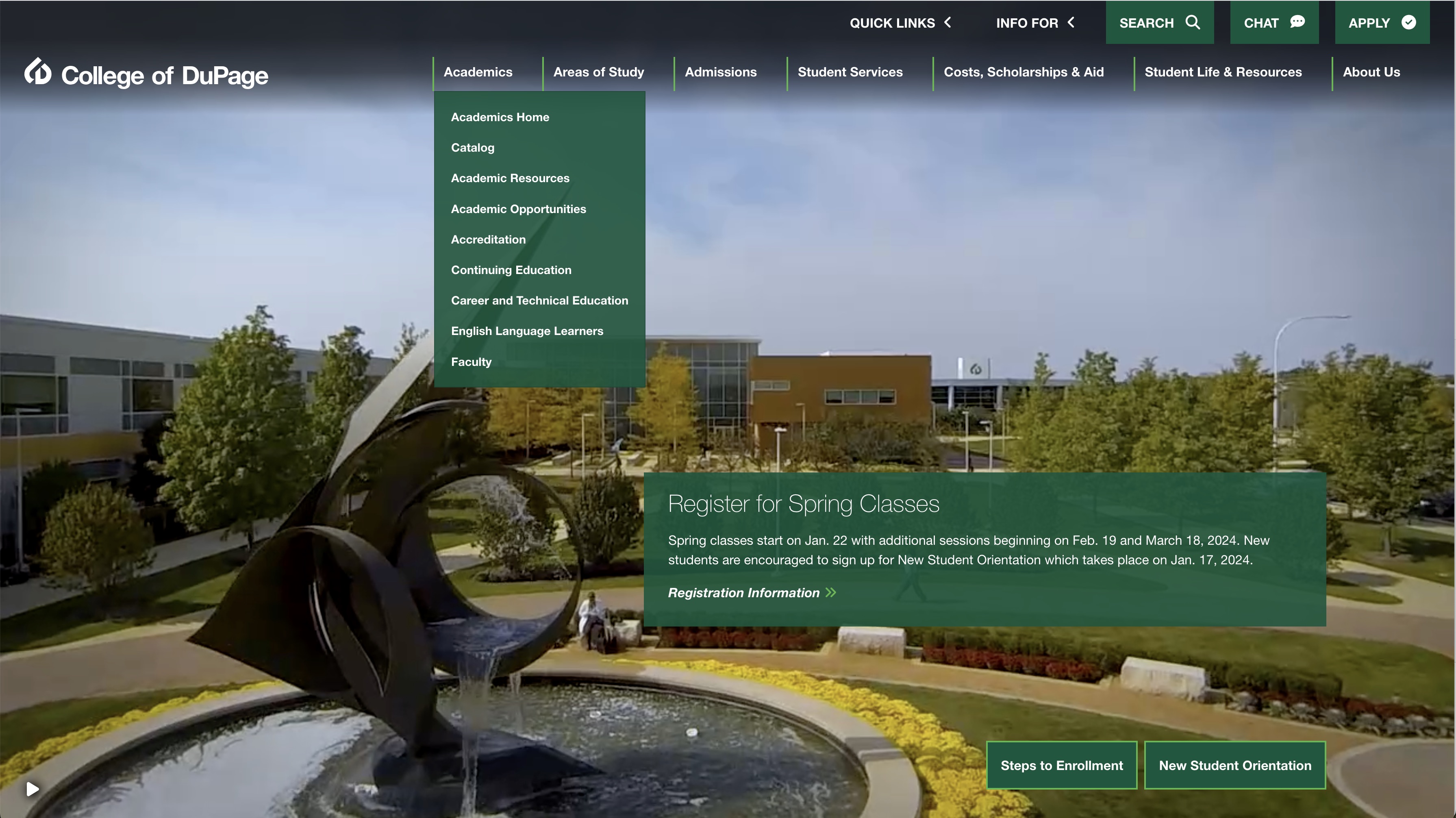 college-of-dupage-website