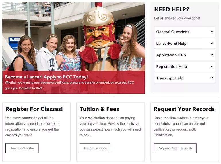 The best college websites like Pasadena College’s boast an easy-to-use admissions page that clearly delineates the steps for admission.
