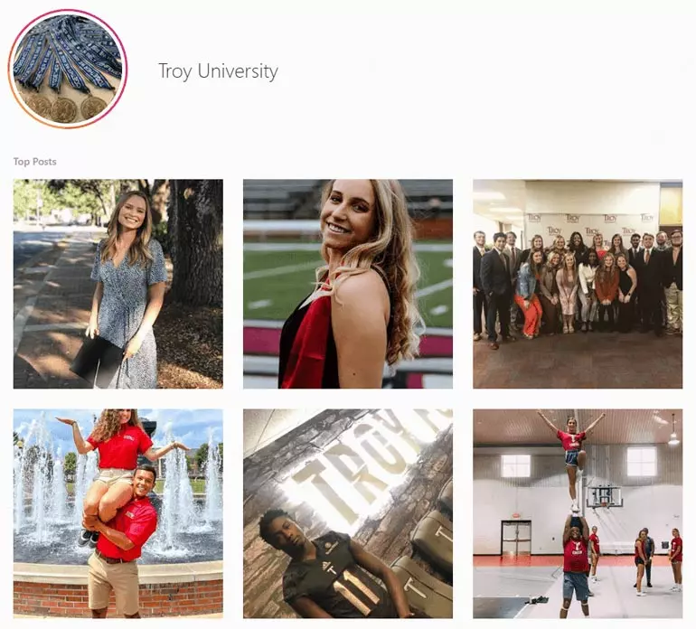 Strong student engagement makes Troy University’s digital presence one of this year’s best higher ed marketing campaigns.