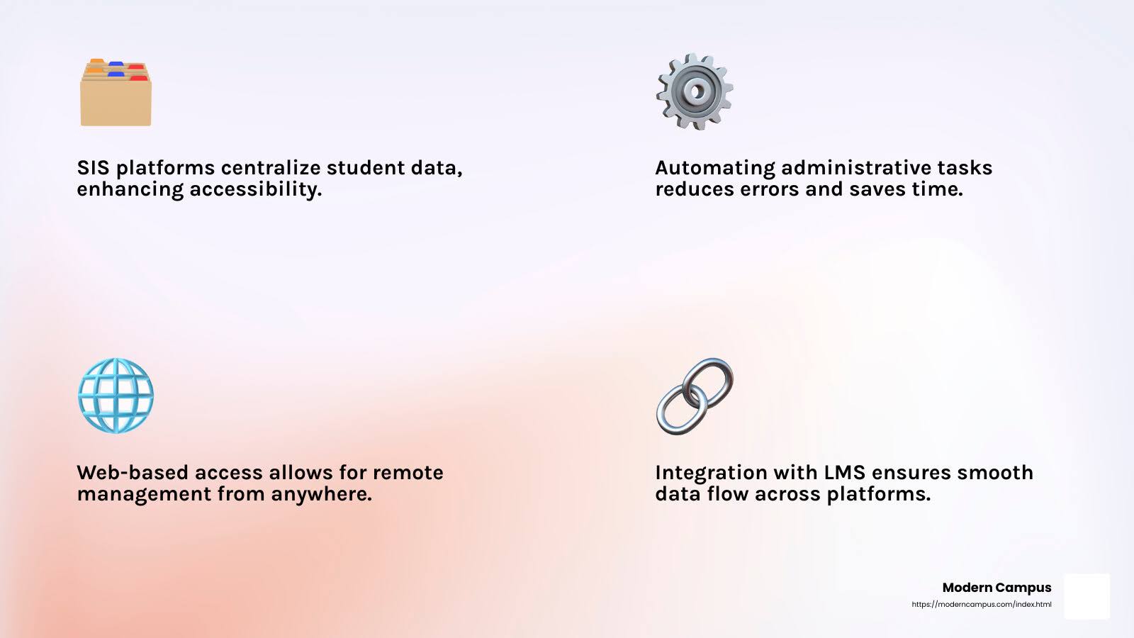 key features of sis platforms