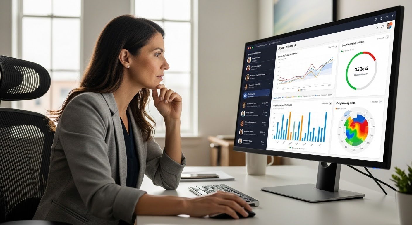 A registar viewing student data