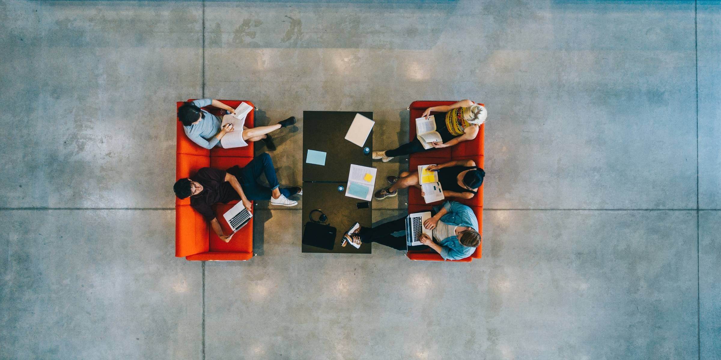 People sitting on a couch