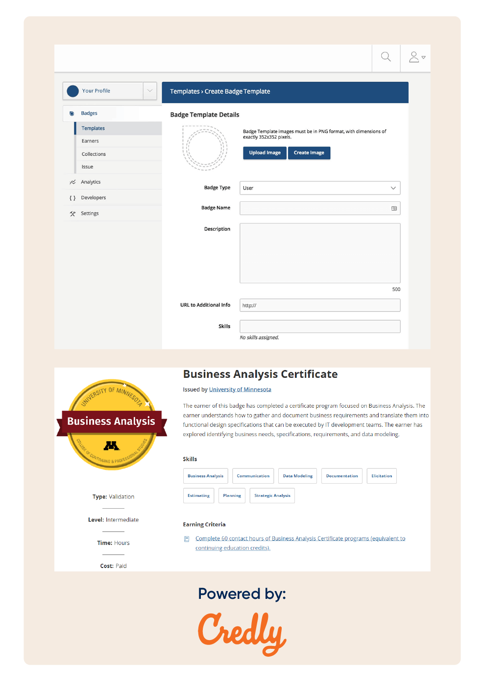 Digital Badges Powered by Credly