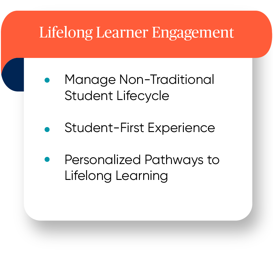 Lifelong learner engagement solution for higher education.