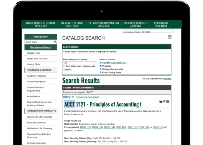 Online Course Catalog Software - Acalog - More than just a PDF Catalog