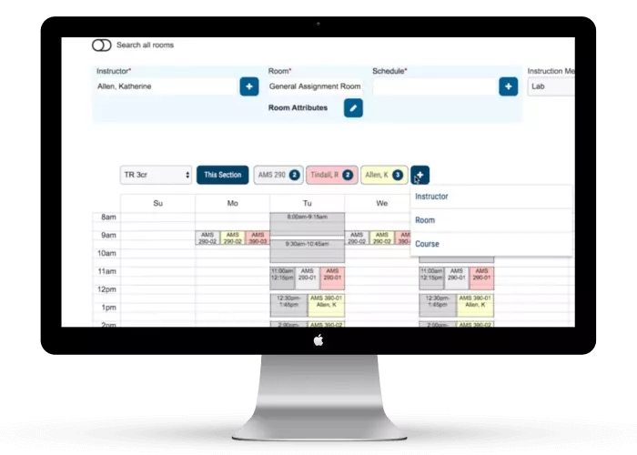 Classroom Schedule Software - Section Scheduling