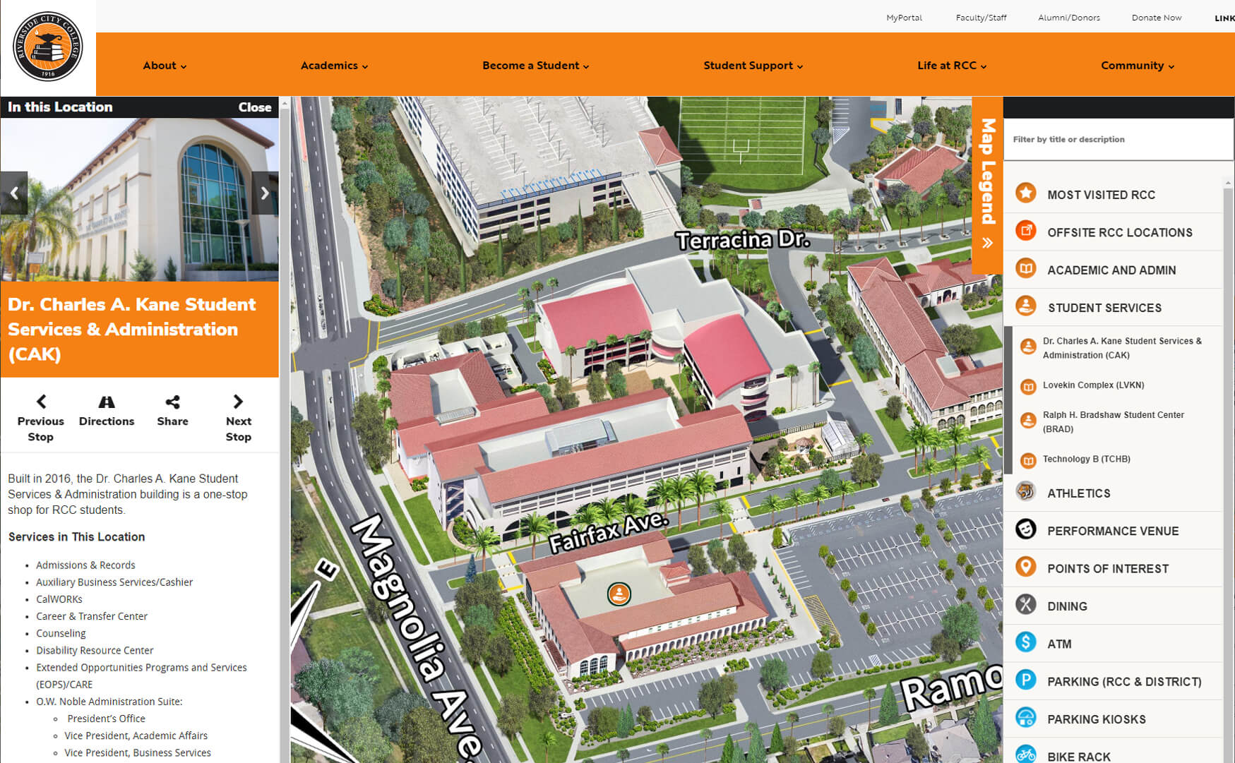 Modern Campus customers use campus map software.