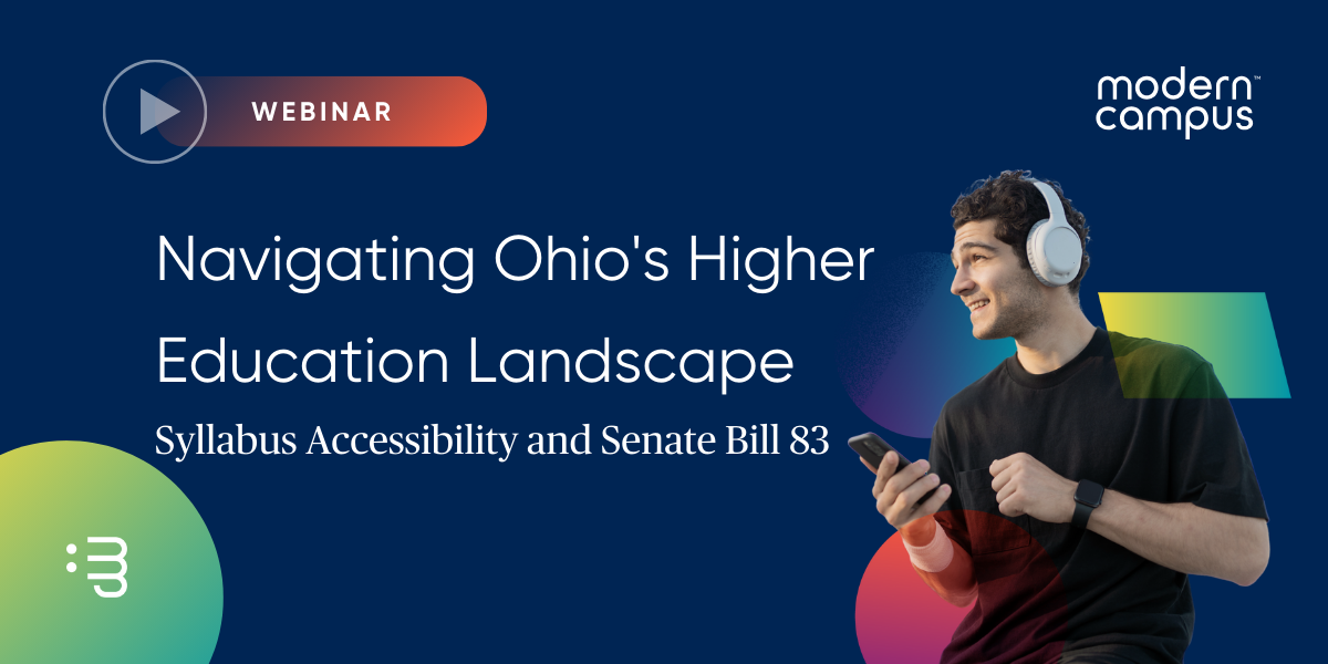 Navigating Ohio's Higher Education Landscape: Syllabus Accessibility and Senate Bill 83