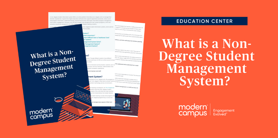 What is a Non-Degree Student Management System? 