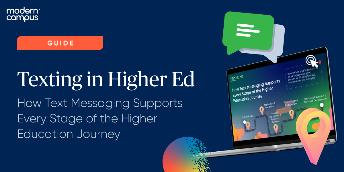 Guide: how texting student every stage of the higher ed journey - download now