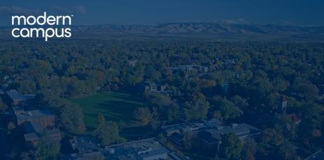 overhead shot of the entire Whitman College campus