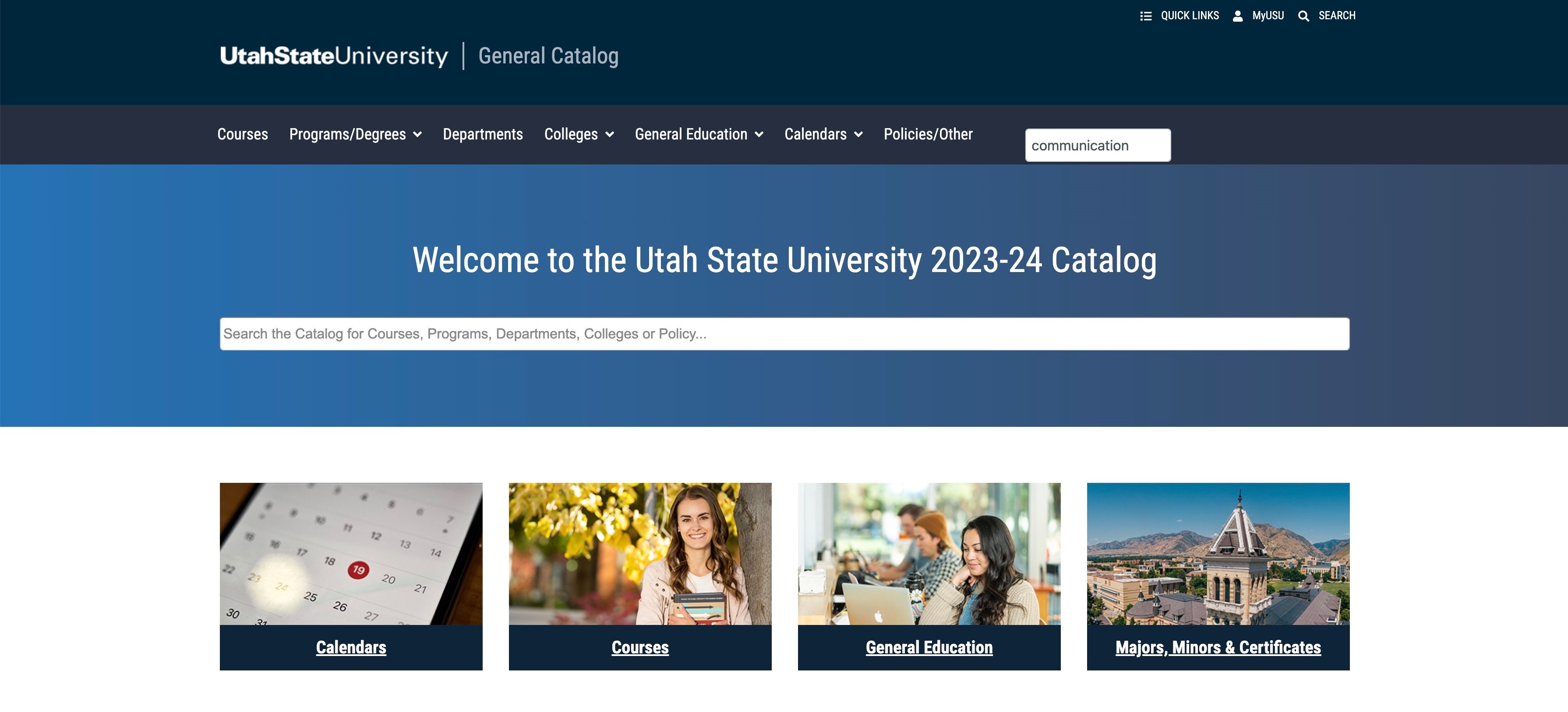 utah state catalog 1