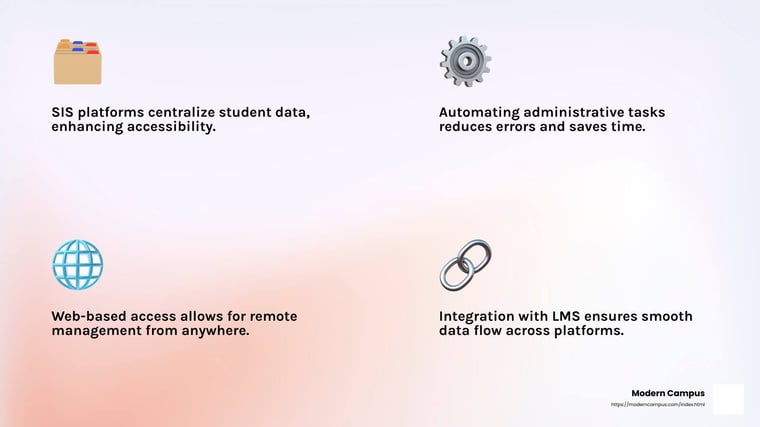 key features of sis platforms