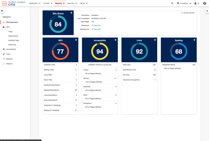 Modern Campus CMS Insights