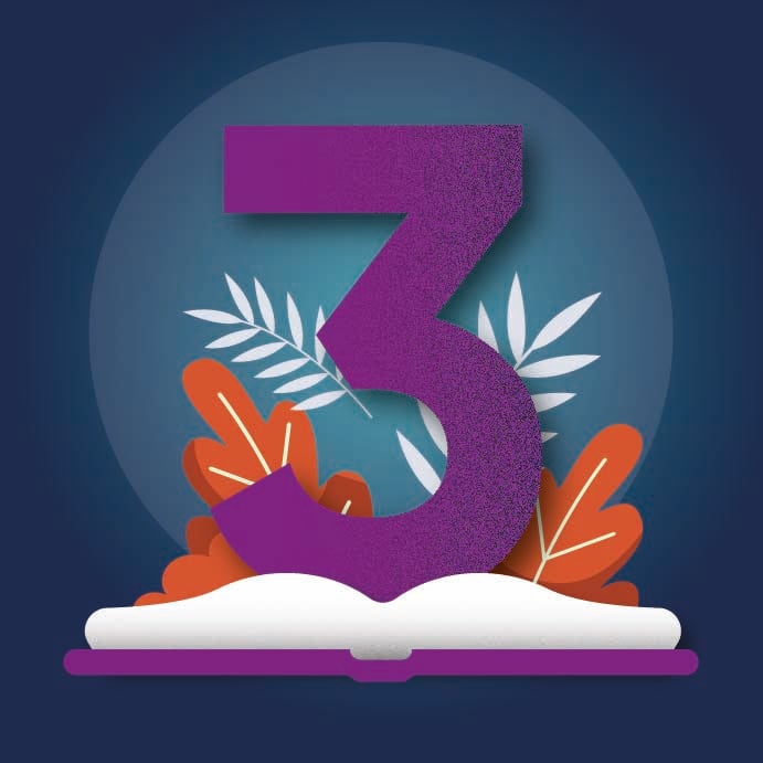 graphic-of-number-3-and-book