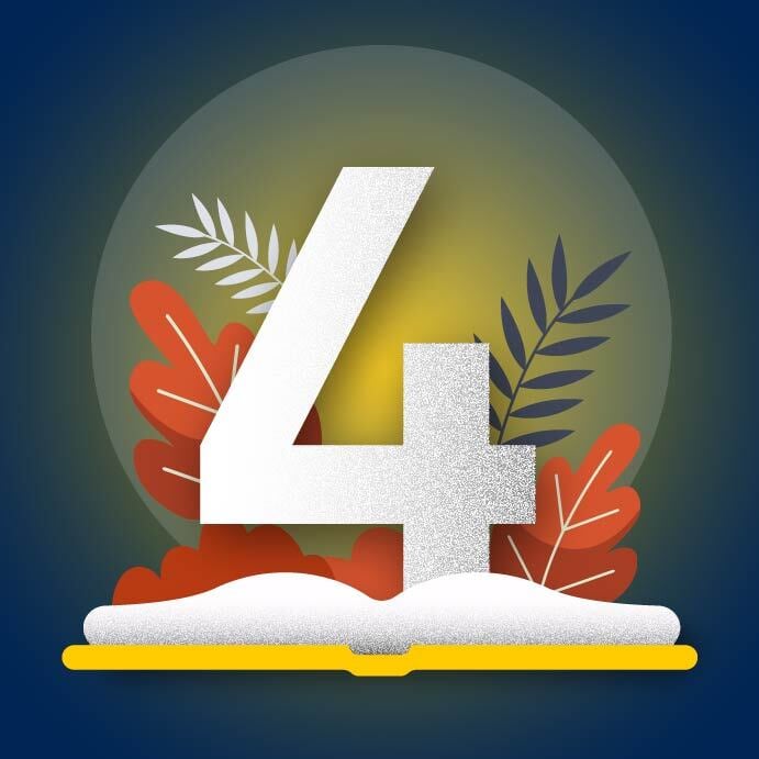 graphic-of-number-4-and-book
