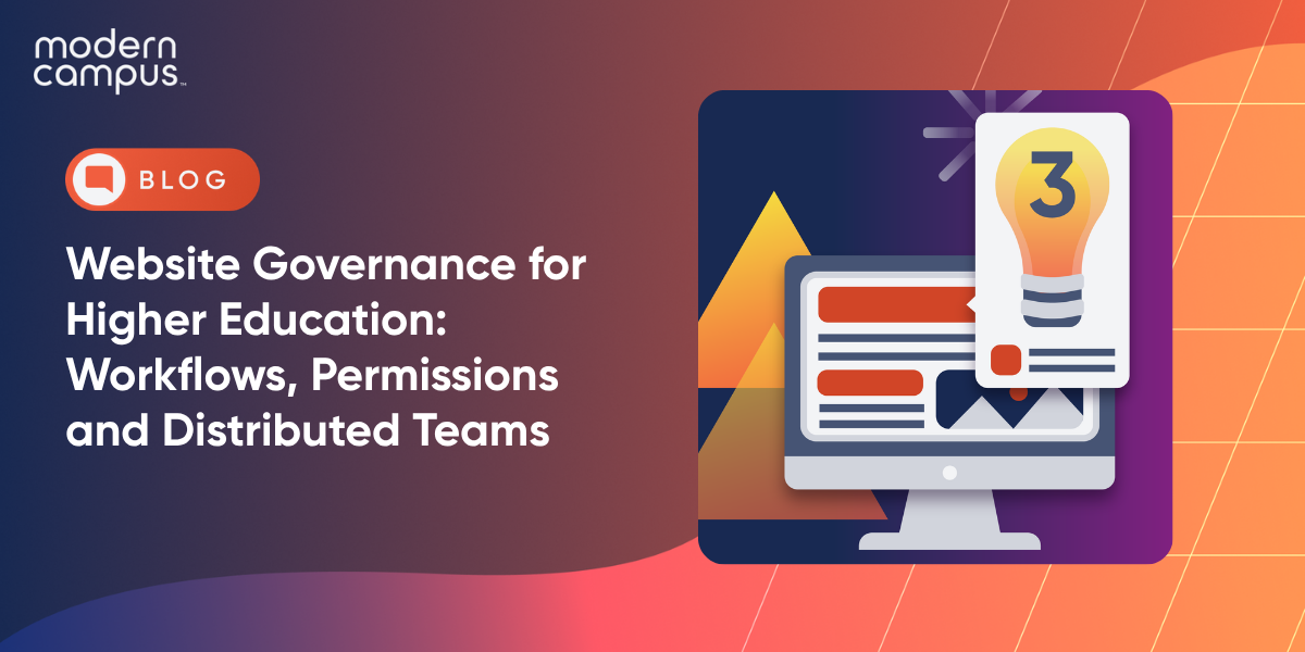 Website Governance for Higher Education: Workflows, Permissions and Distributed Teams