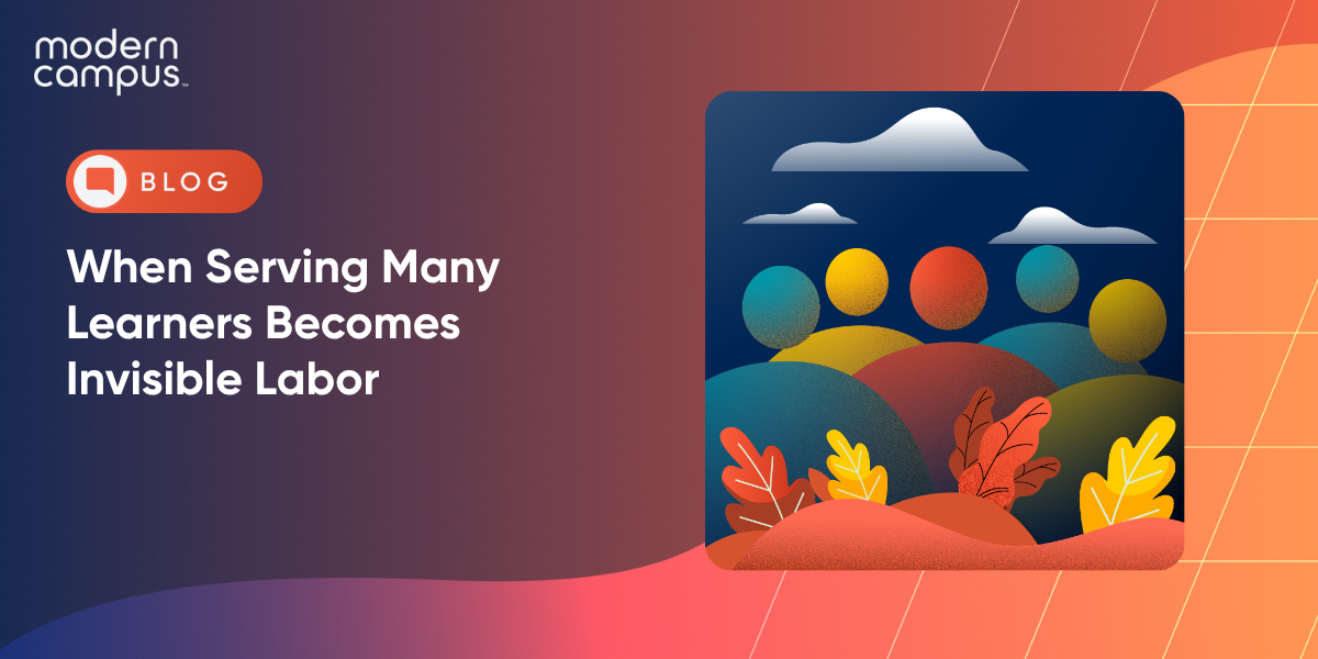 When Serving Many Learners Becomes Invisible Labor