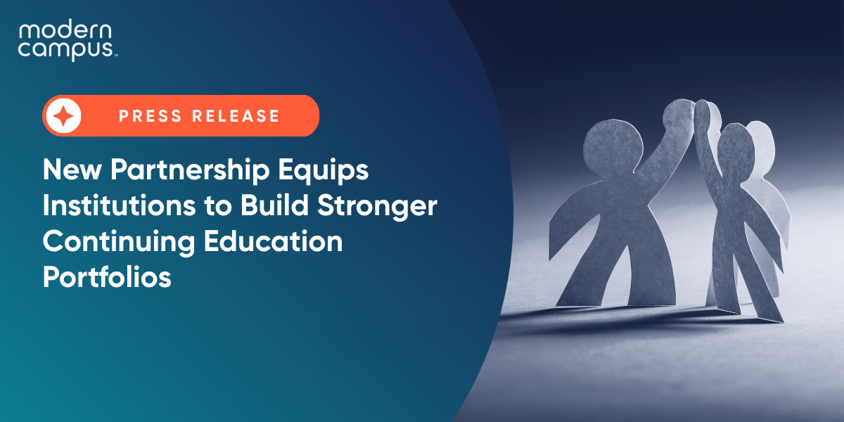 New Partnership Equips Institutions to Build Stronger Continuing Education Portfolios