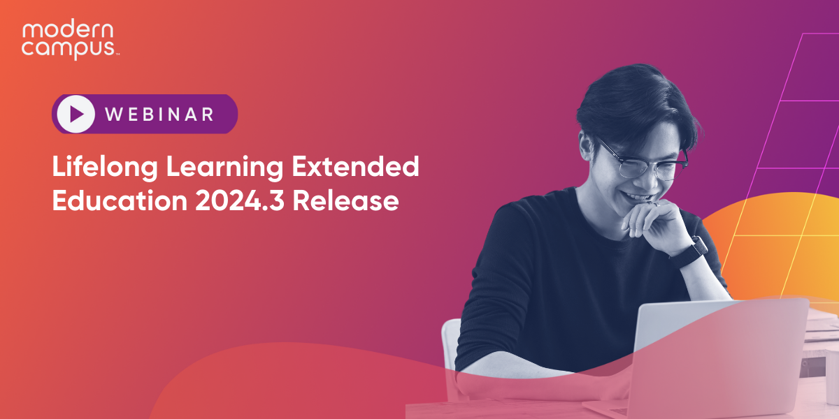 Lifelong Learning Extended Education 2024.3 Release
