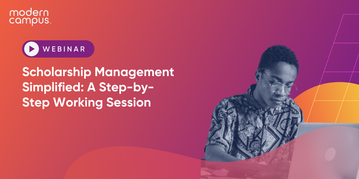 Scholarship Management Simplified: A Step-by-Step Working Session