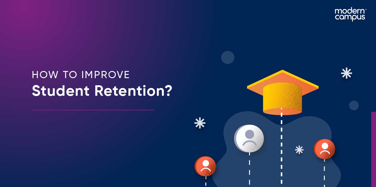 Graphic image with the phrase "How to improve student retention?"